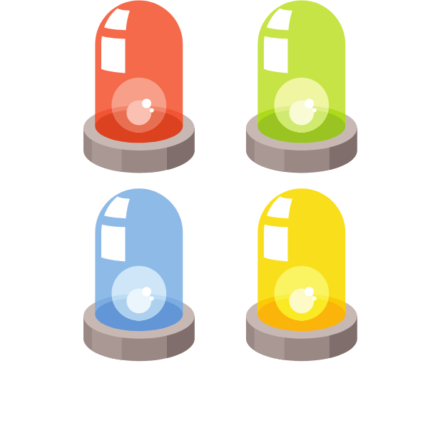 Colorful emergency sirens