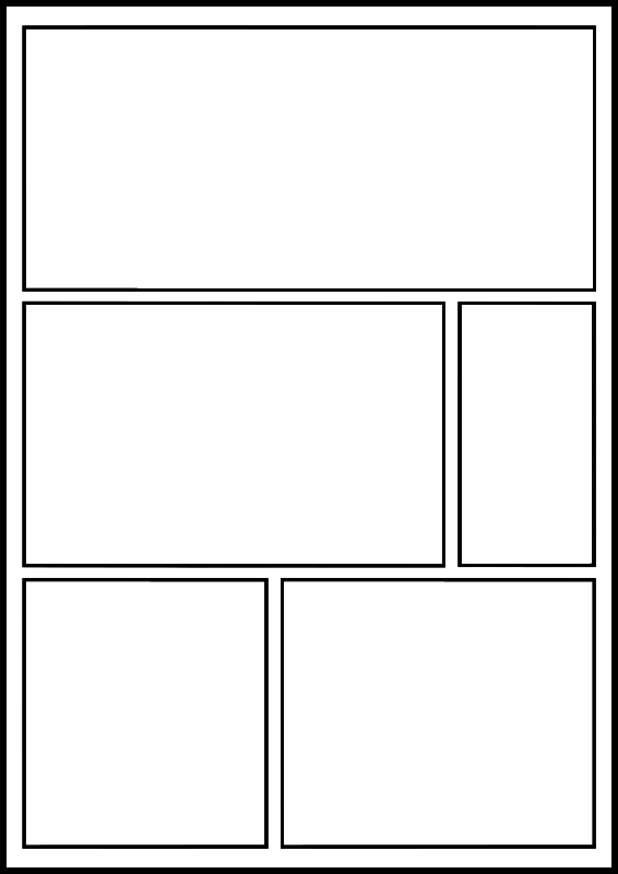Comic book page template 2
