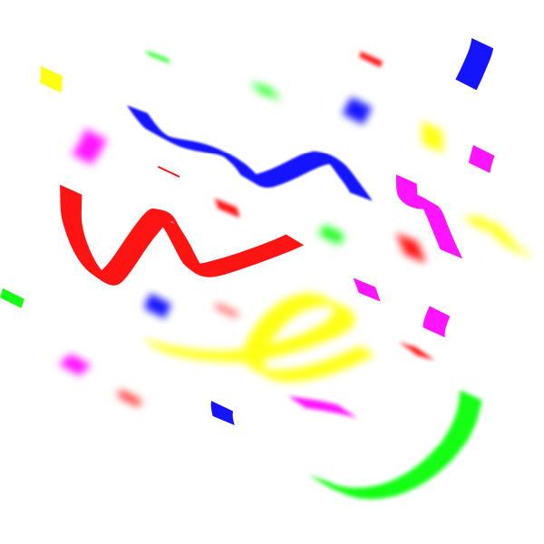 Color confetti vector illustration