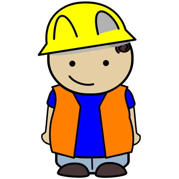 Construction kid icon