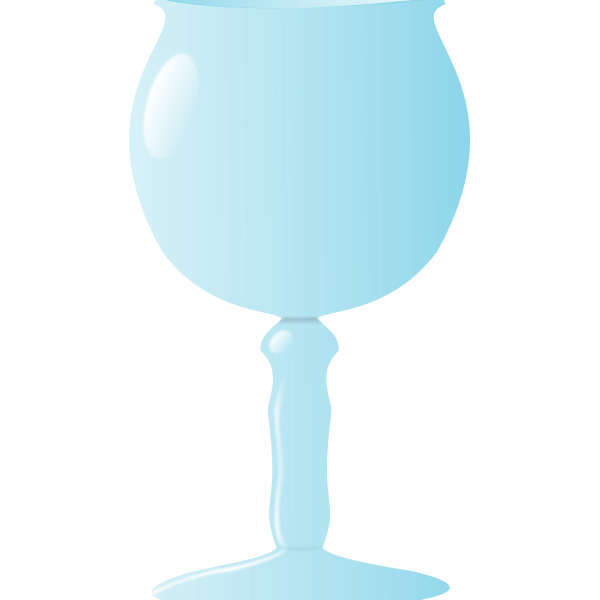 Simple wine glass in vector graphics