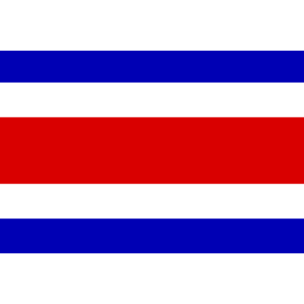 Flag of Costa Rica Free SVG