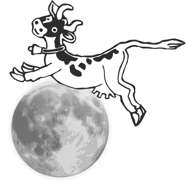 Cow jumps over the Moon