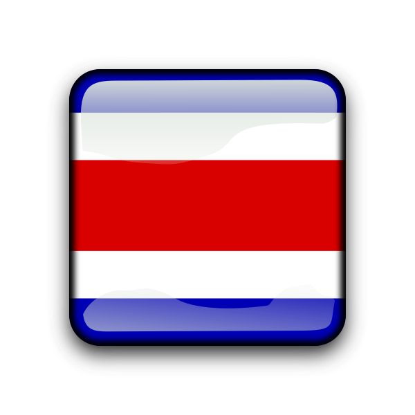 Costa Rica flag button