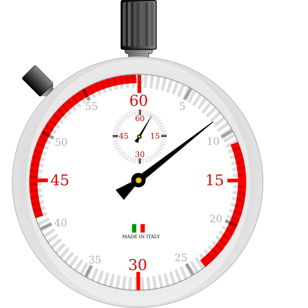 Italian chronometer vector drawing