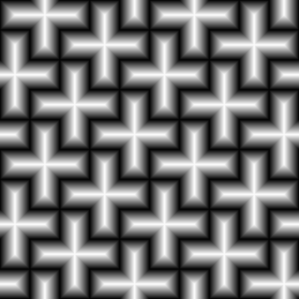 Grey scale crosses in a pattern