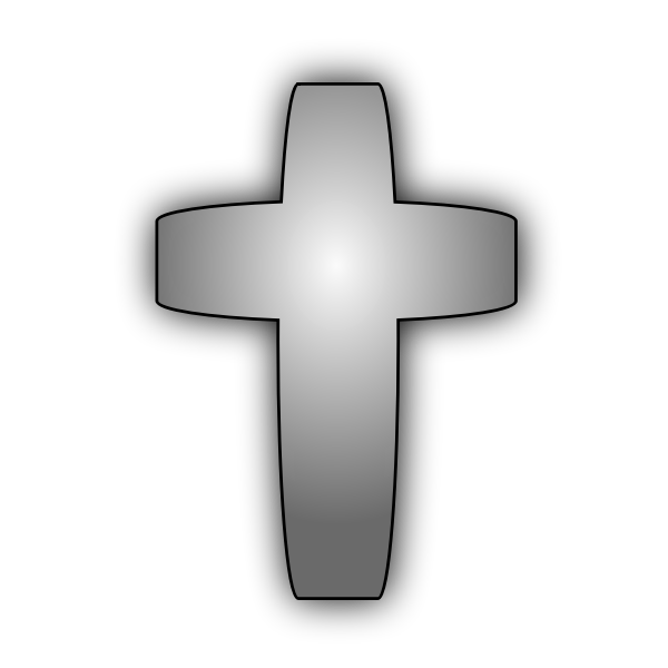 Vector drawing of cross