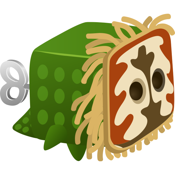 Green cubic toy | Free SVG