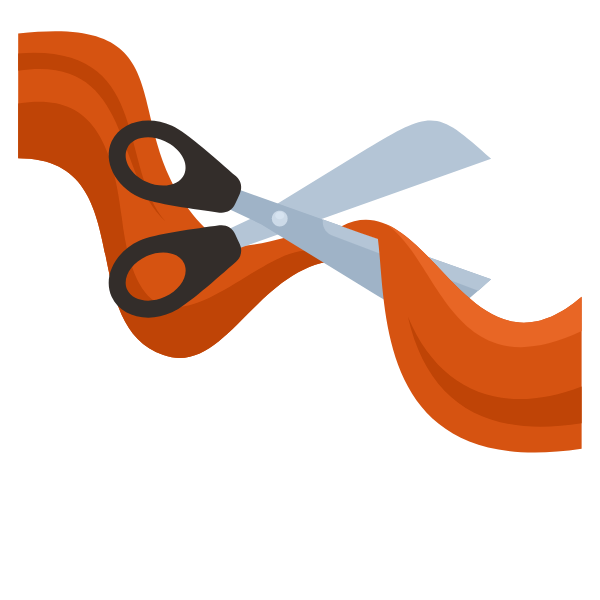 Cut the ribbon