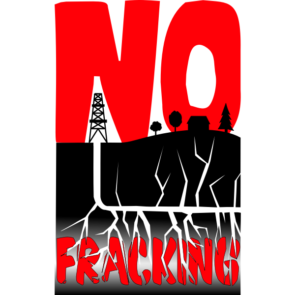 No fracking vector illustration
