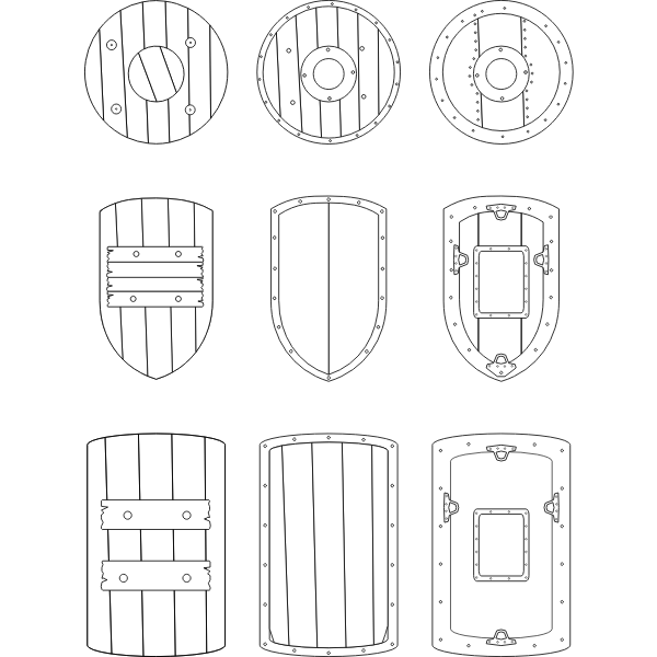 parts of a medieval shield
