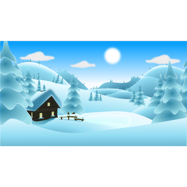 Download Winter Landscape No Snowman Free Svg