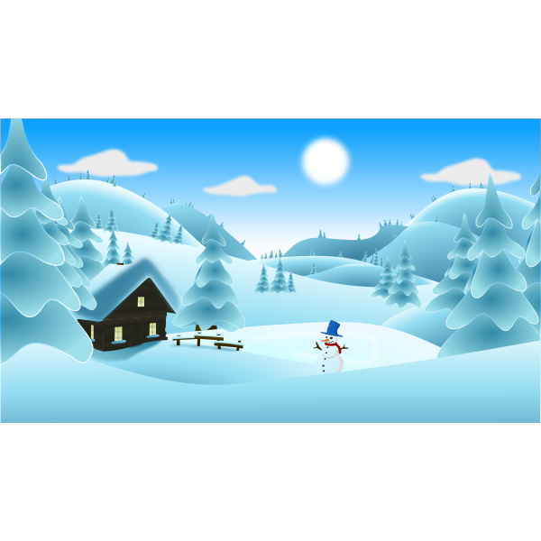 Download Winter landscape | Free SVG