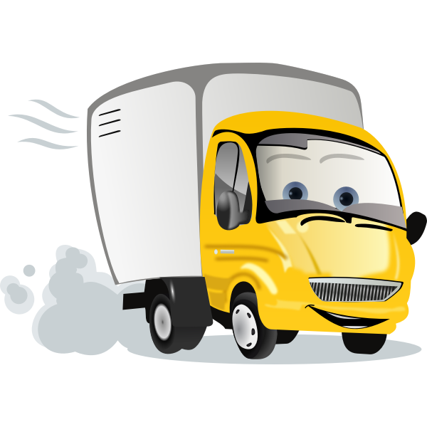 Cartoon truck vector illustration | Free SVG