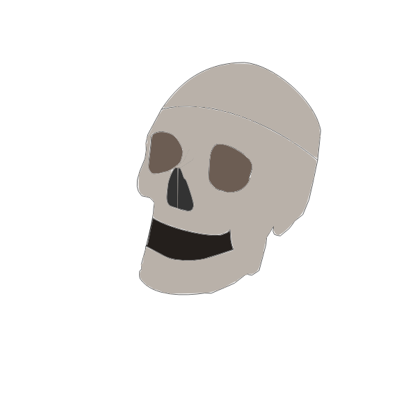 Skull simple drawing