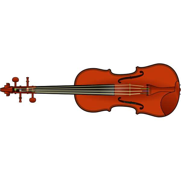 Vector clip art of violin