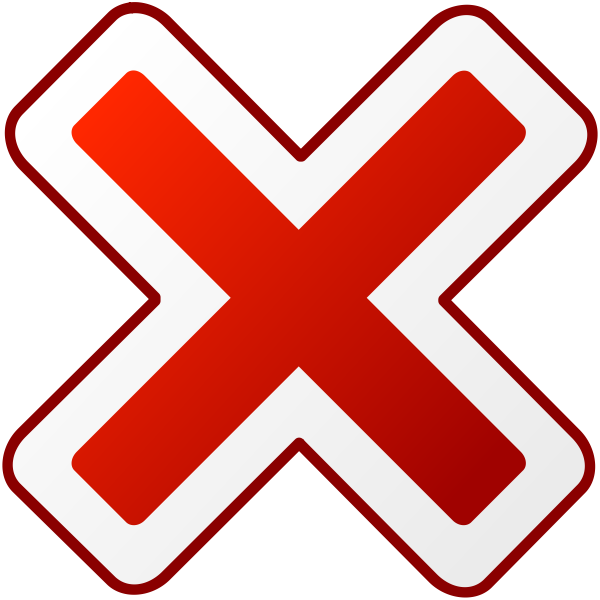 Red Round Error Warning Vector Icon Free Svg