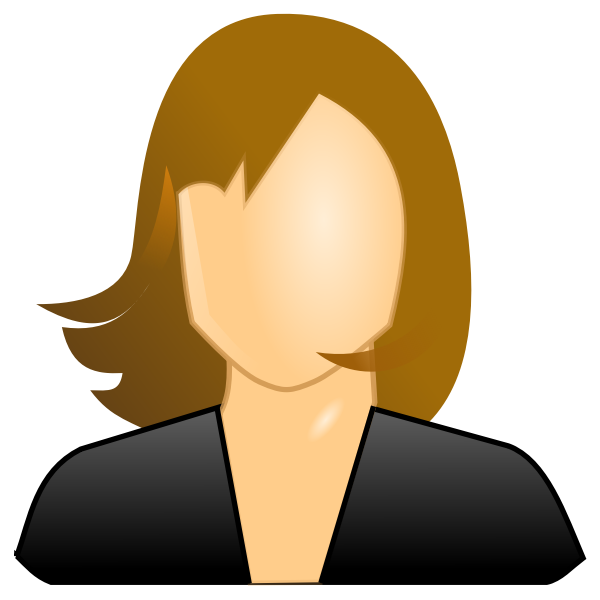 Vector Image Of Female Icon Free SVG