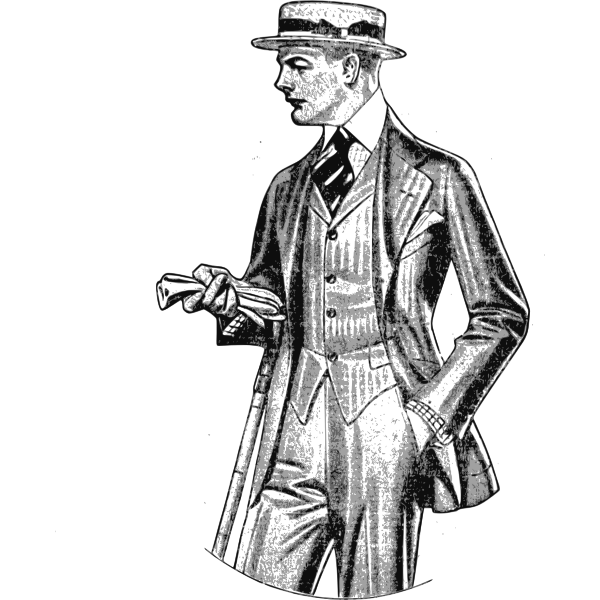 Vector illustration of dapper gentleman | Free SVG