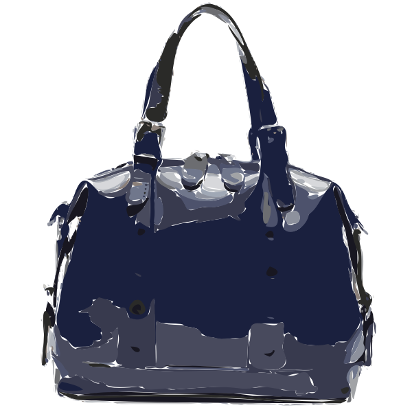 dark purple handbag