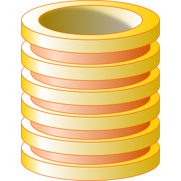 Download Yellow Vector Image Of Database Free Svg