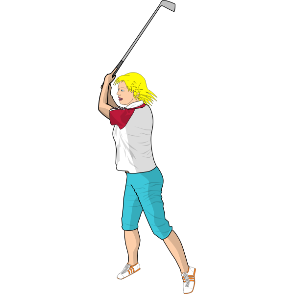Golfer vector image