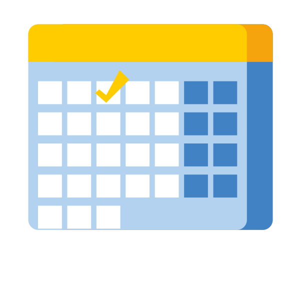 Calendar icon 3D style