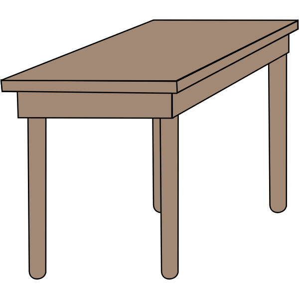 Student desk vector image