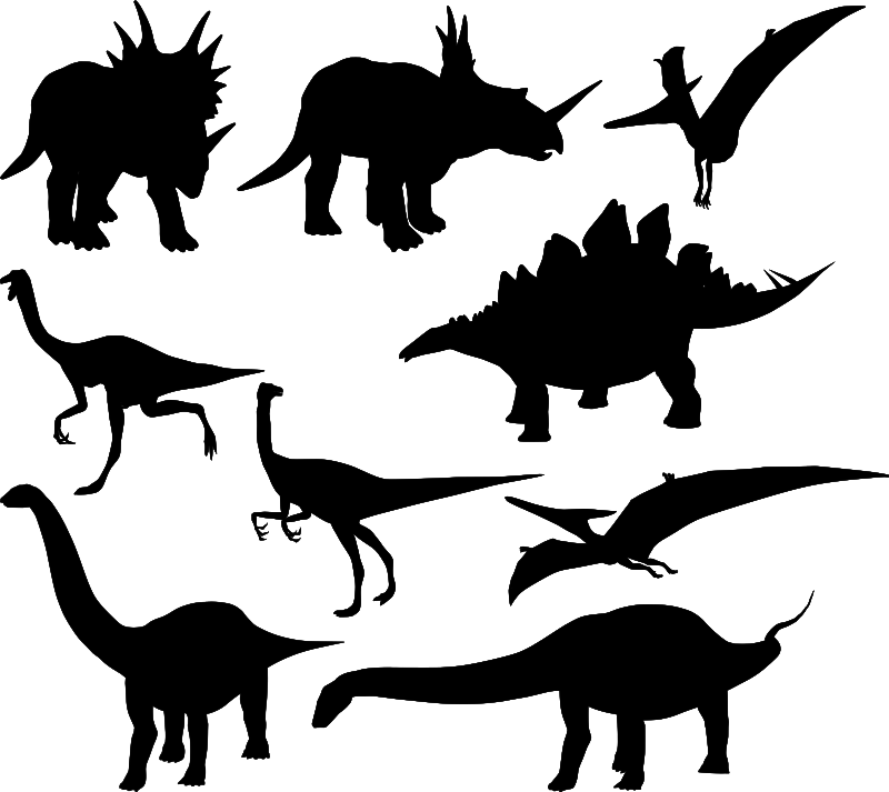 Dinosaurs silhouette-1643270408