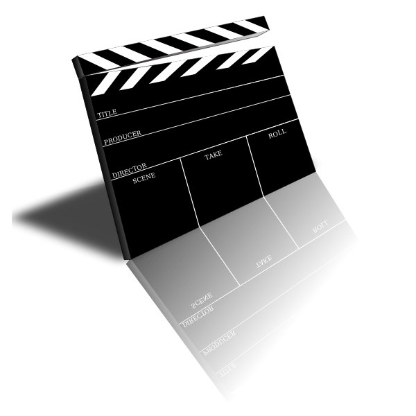 Movie scene slate vector image