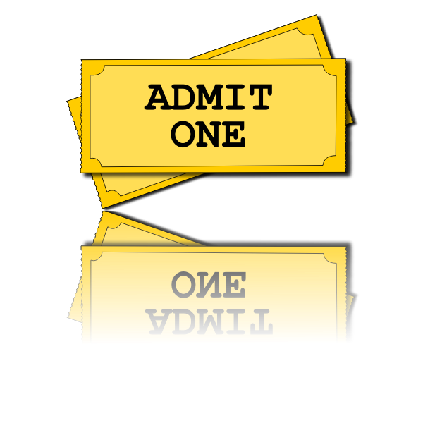 Admission ticket vector image