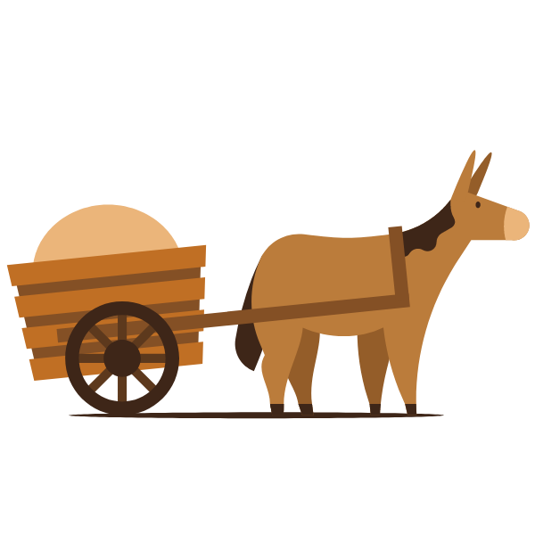 Donkey and a cart