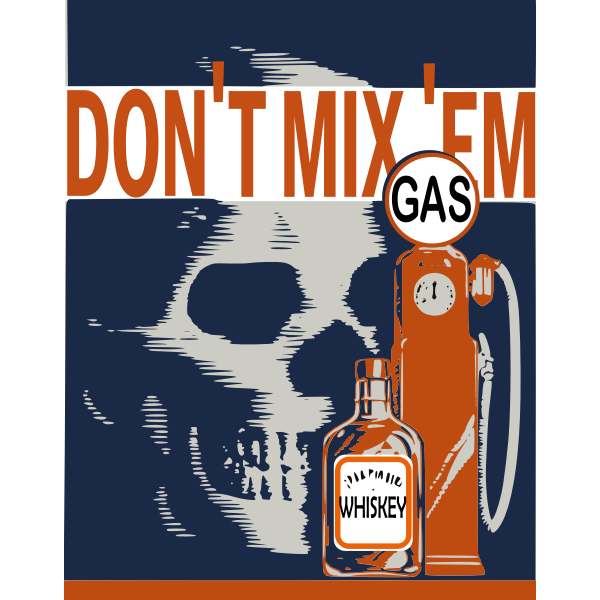 Gas And Alcohol Safety Poster Free Svg