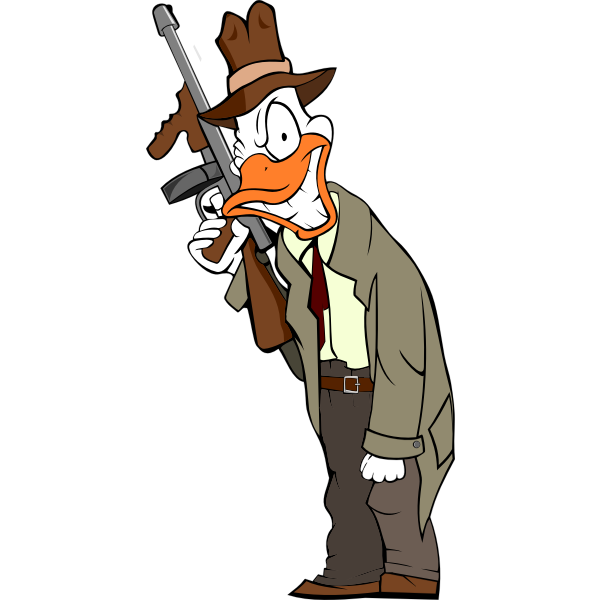 Gangster duck | Free SVG