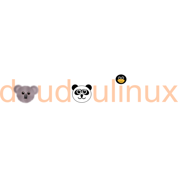DoudouLinux Logo - Operating System fun and accessible for kids from 2 to 12 years old