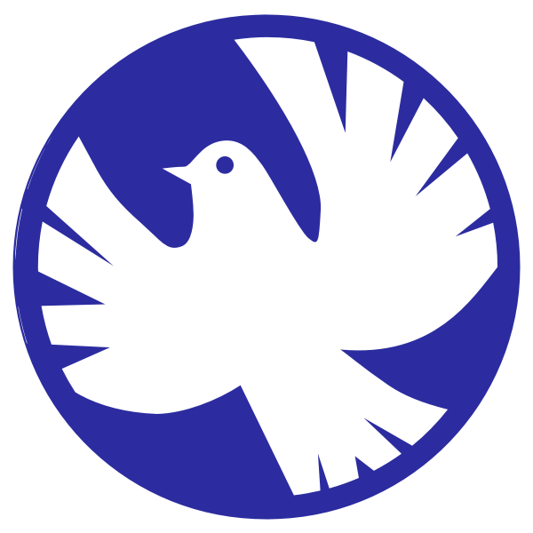 White dove of peace vector illustration