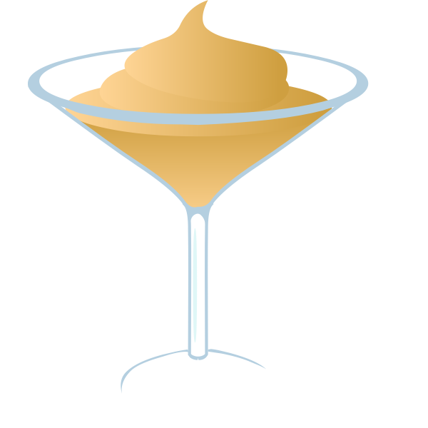 Creamy martini vector drawing