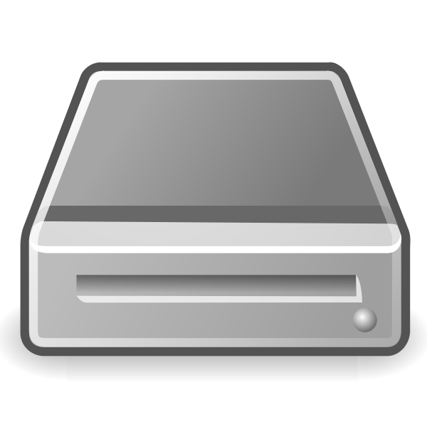 Vector clip art of external PC drive