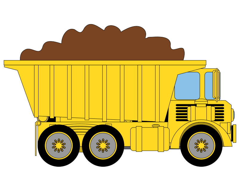 Dump Truck with Dirt