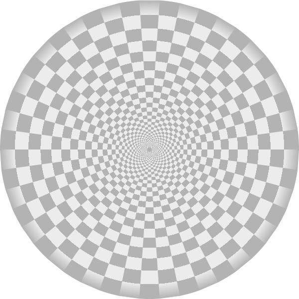 Radial checkered pattern grey color