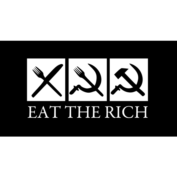 Eat the rich vector image