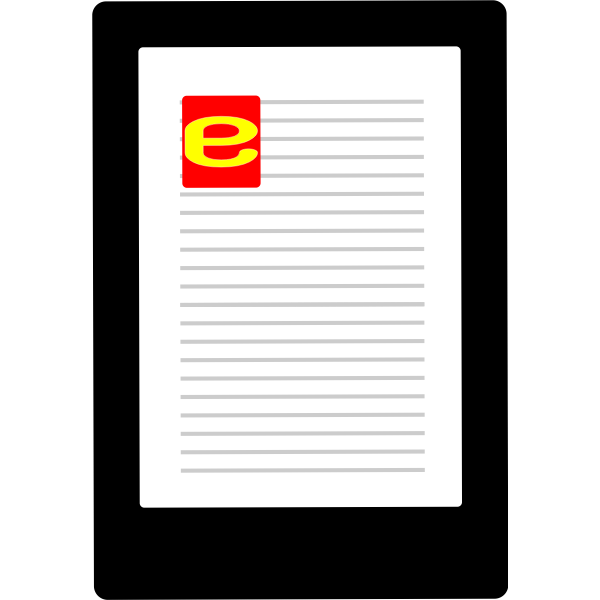 Ebook icon vector image