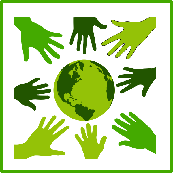 Eco green solidarity icon vector illustration