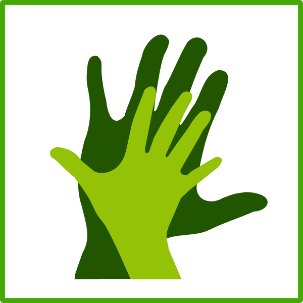 Eco hand icon vector image