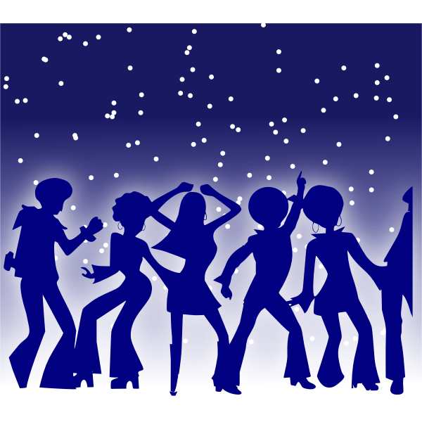 Dance party vector graphics