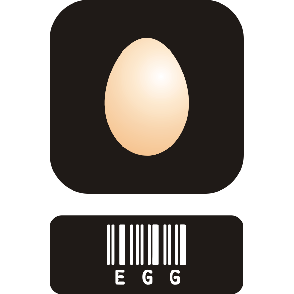 Vector graphics of egg icon
