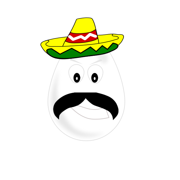 Mexican egg vector illustration
