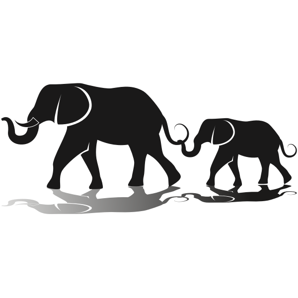 Elephant Family Free Svg