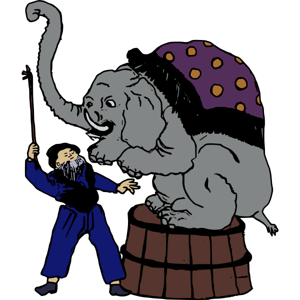 Elephant trainer image