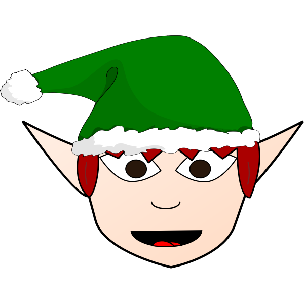Download happy Christmas elf | Free SVG
